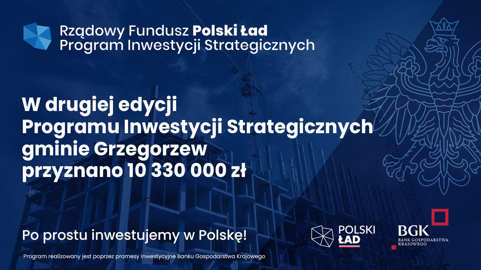 Ponad 10 milionów dofinansowania w ramach Rządowego Funduszu Polski Ład